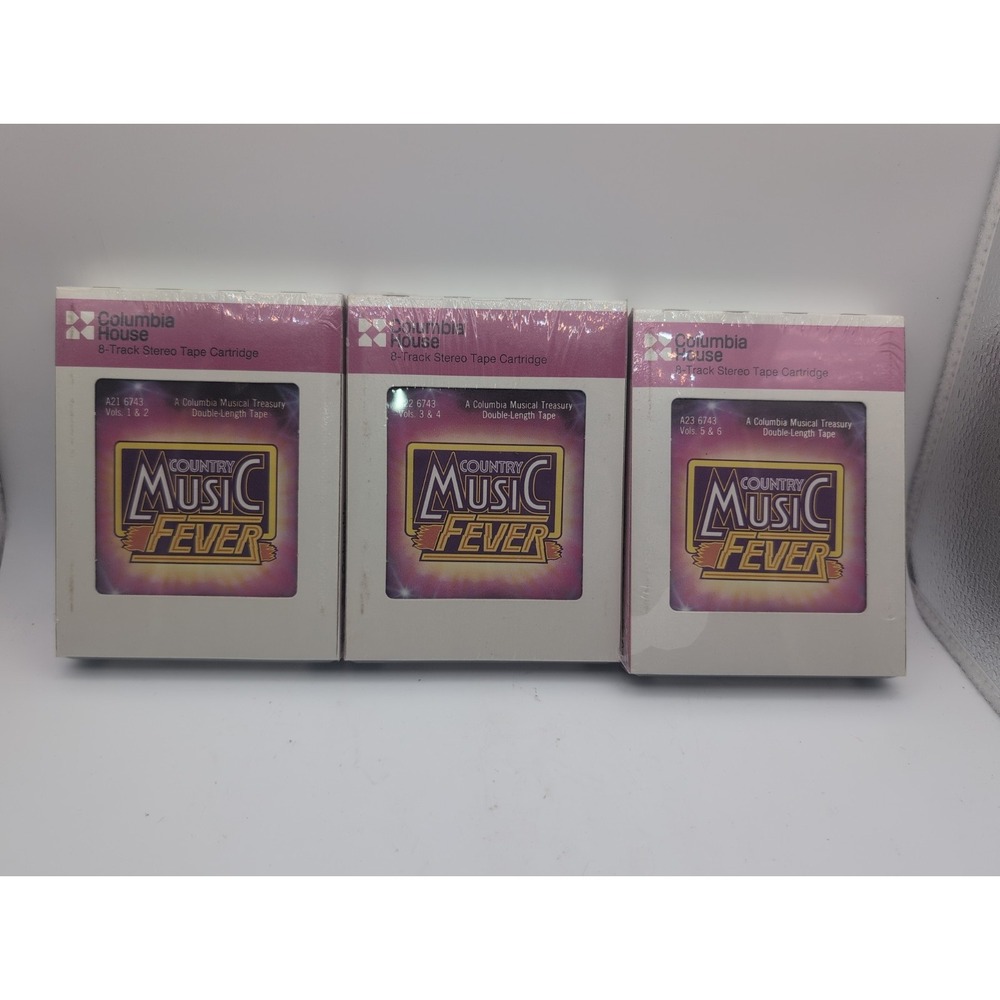 Columbia House 8-track Country Music Fever Volumes 1 Through 6 sealed new